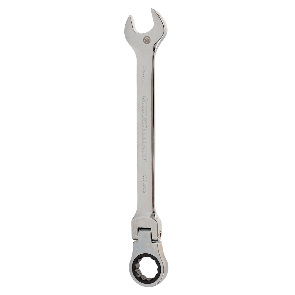 Renegade Industrial 18mm Metric Flexible Head Ratchet Spanner - RIFHR18