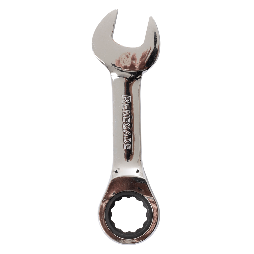 Renegade Industrial 19mm Metric Stubby Ratchet Spanner - RISR19