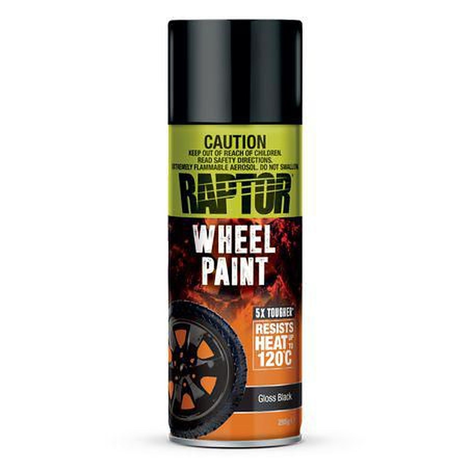 RAPTOR Wheel Paint Gloss Black 295g RWPGB/AL