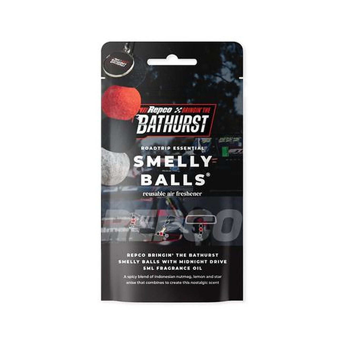 Smelly Balls Bathurst Reusable Car Air Freshener Red SBBHRRD