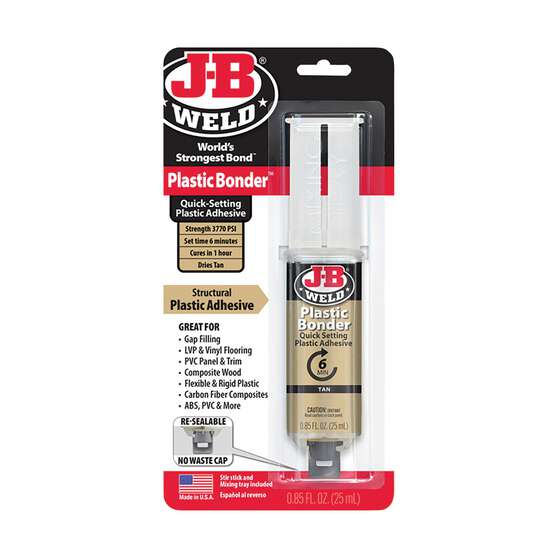 JB Weld 50133 PlasticBonder Two Part Urethane Structural Adhesive Tan
