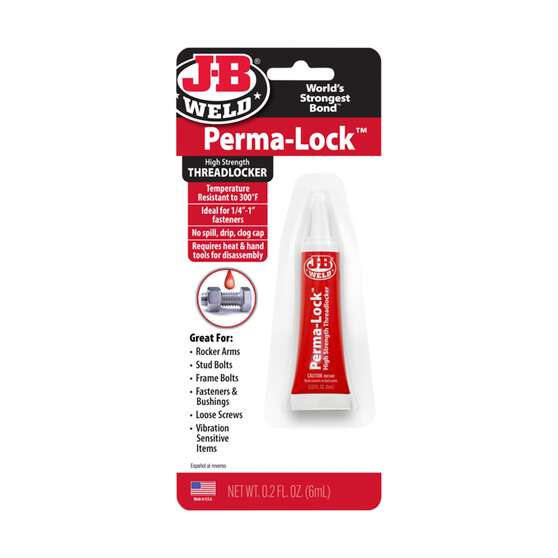 JB Weld 27106 Perma-Lock Red High Strength Threadlocker 6ml