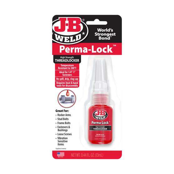 JB Weld 27113 Perma-Lock Red High Strength Threadlocker 13ml