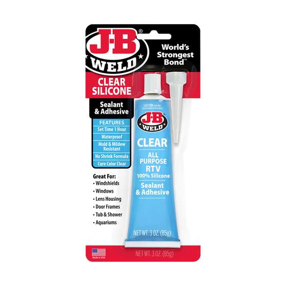 JB Weld 31310 All Purpose Clear RTV Silicone Sealant & Adhesive 85g