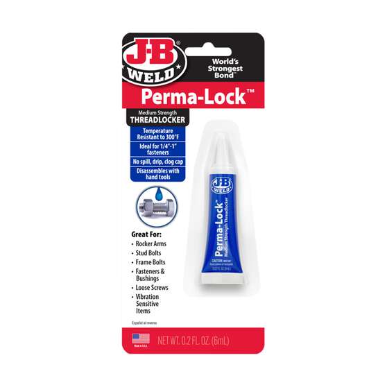 JB Weld 24206 Perma-Lock Blue Medium Strength Threadlocker 6ml