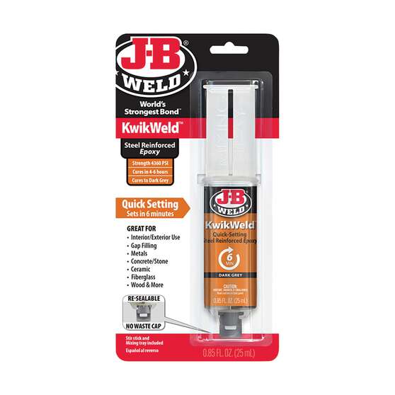 JB Weld 50176 KwikWeld 6 Minute Steel Reinforced Epoxy Adhesive