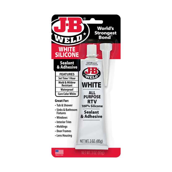 JB Weld 31312 White RTV Silicone Sealant & Adhesive 85g