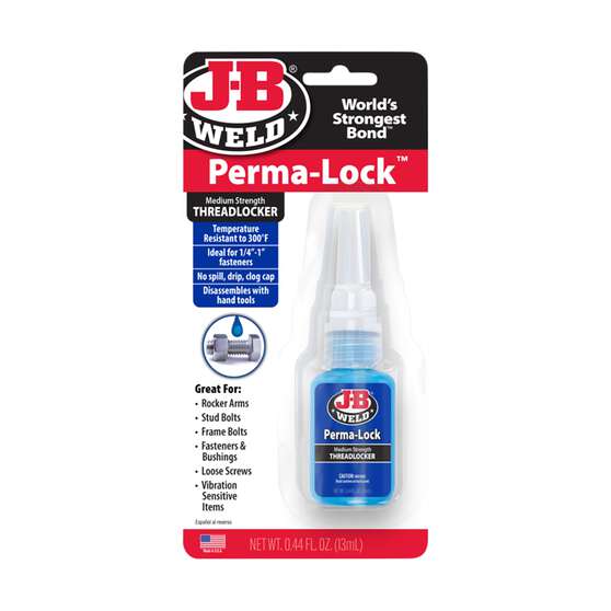 JB Weld 24213 Perma-Lock Blue Medium Strength Threadlocker 13ml