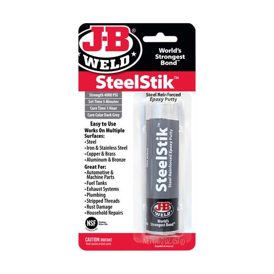 JB Weld 8267 SteelStik Steel Reinforced Epoxy Putty Stick