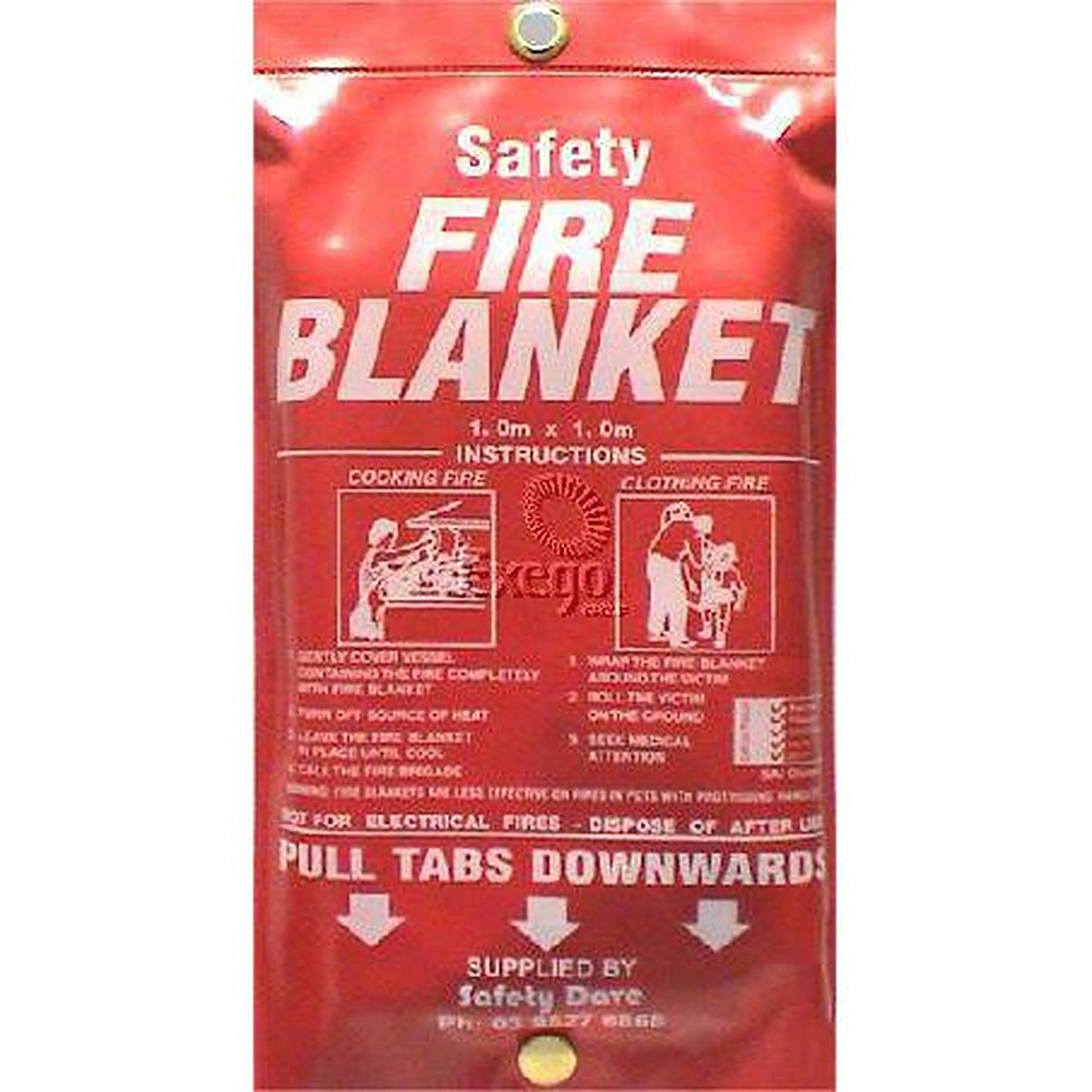 Safety Puncture Fire Blanket 1m x 1m SFBSML