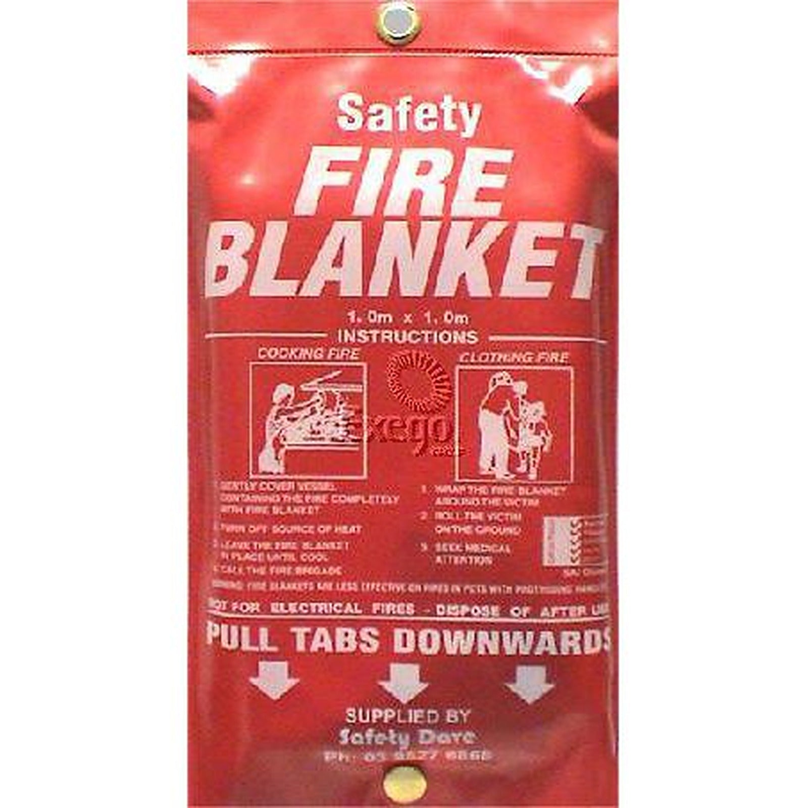 Safety Puncture Fire Blanket 1m x 1m SFBSML