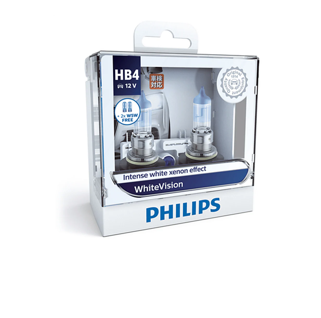 Philips White Vision HB4 LED Globe Kit 12.8V 55W 9006WHVSM