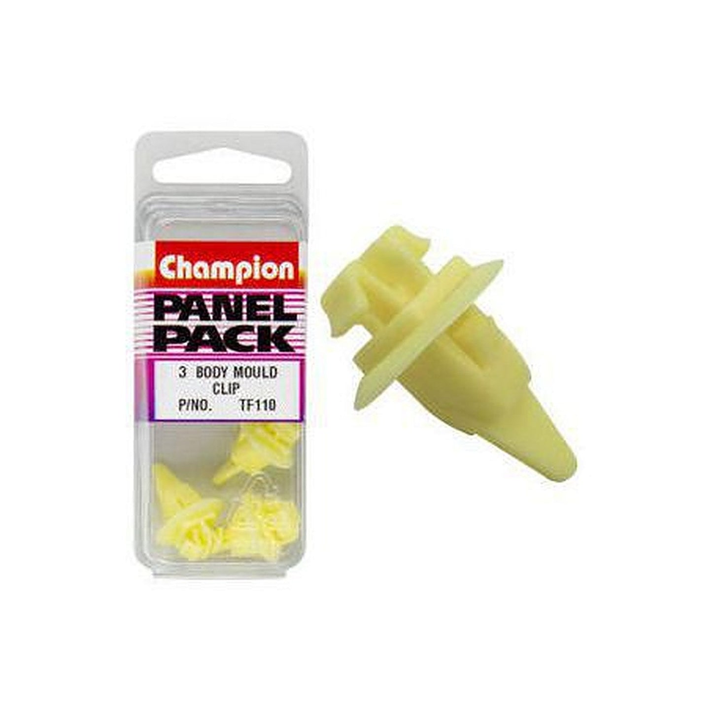 Champion Body Mould Clip Yellow Len: 17mm Head: 17mm TF110