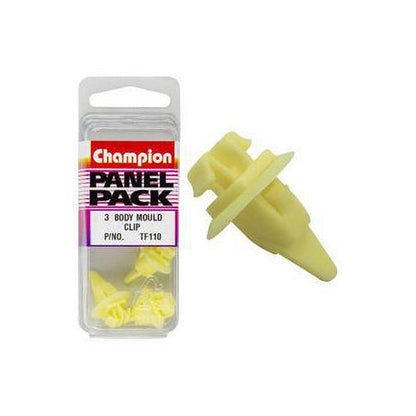 Champion Body Mould Clip Yellow Len: 17mm Head: 17mm TF110