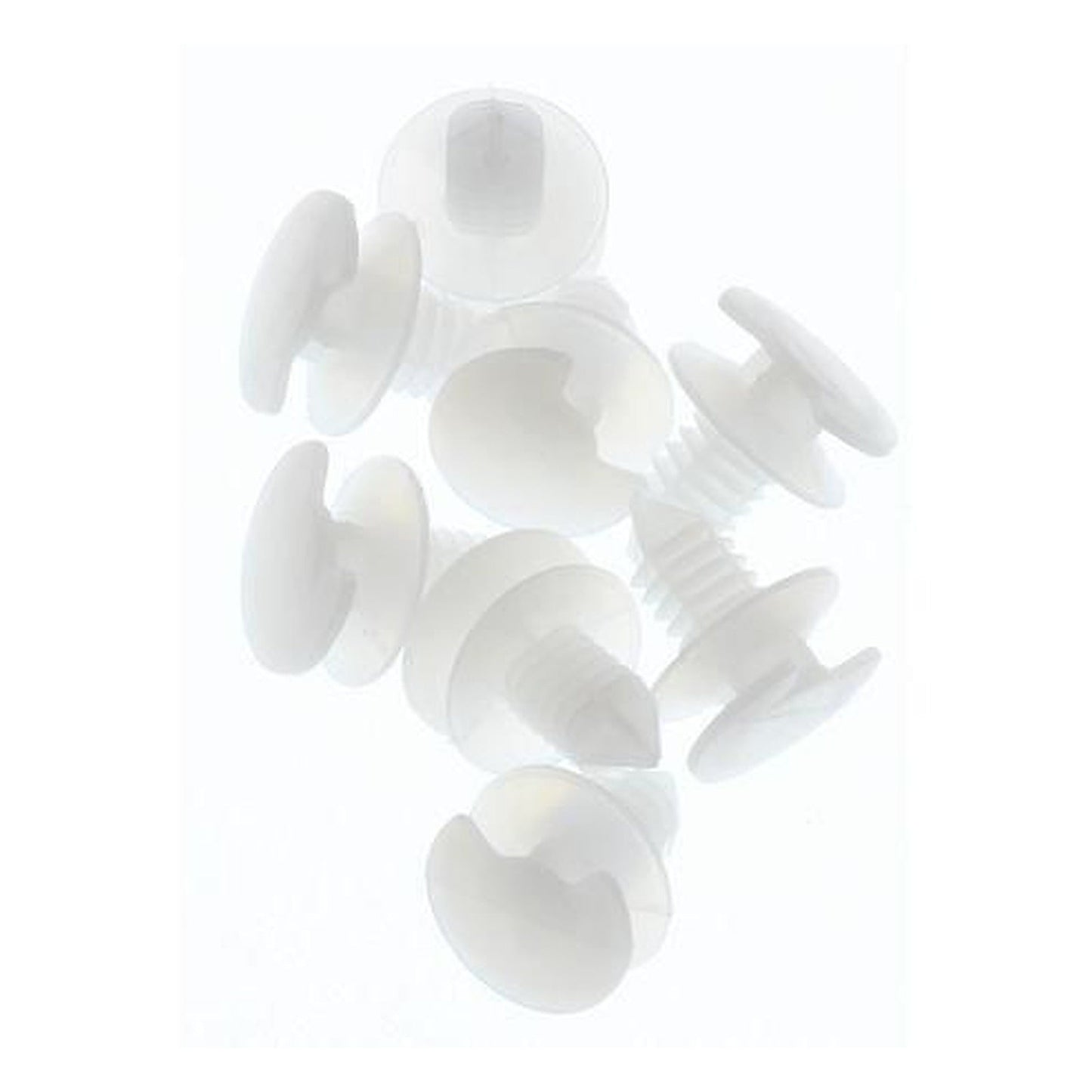 Champion White Door Panel Clip 12mm Length 8mm Stem — Pack of 8