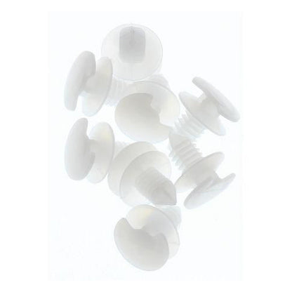 Champion White Door Panel Clip 12mm Length 8mm Stem — Pack of 8