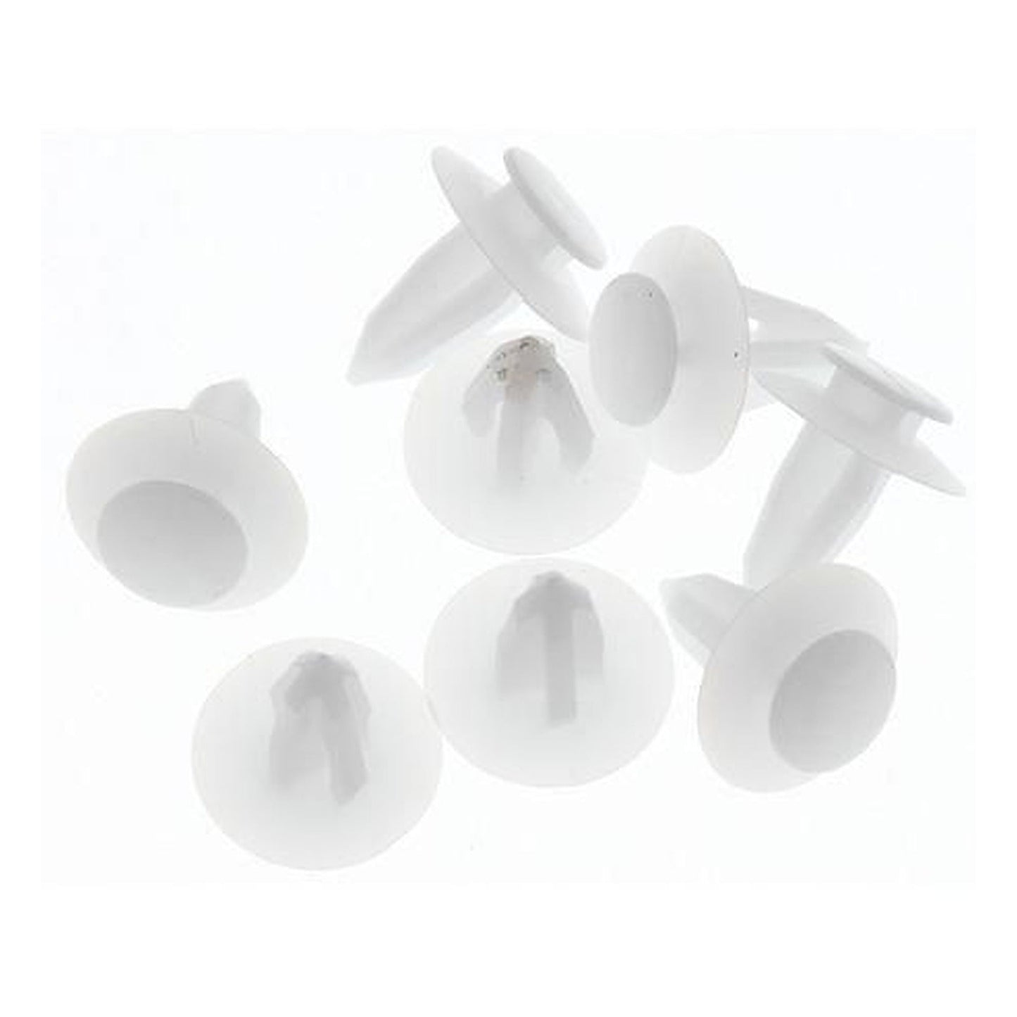 Champion Clear Door Panel Clip 8mm Hole 17mm Head — Pack of 8