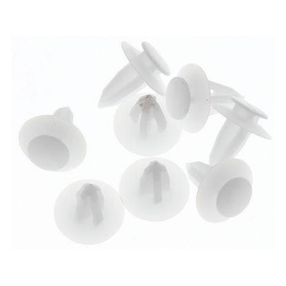Champion Clear Door Panel Clip 8mm Hole 17mm Head — Pack of 8