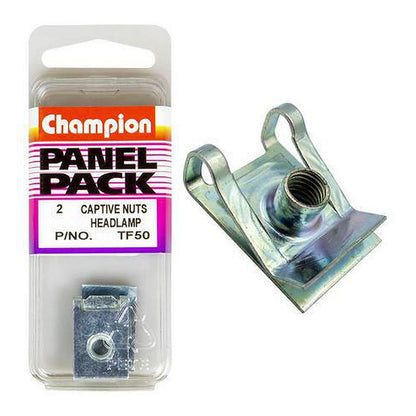 Champion Headlamp Captive Nut M5 — Pack of 2