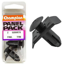 Champion Scrivet Black Len: 18mm Hole: 10mm Head: 20x30mm TF86