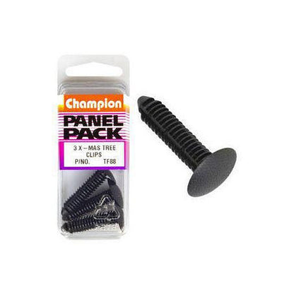 Champion Xmas Tree Clip Black Len: 35mm Hole: 8mm Head: 18mm TF88