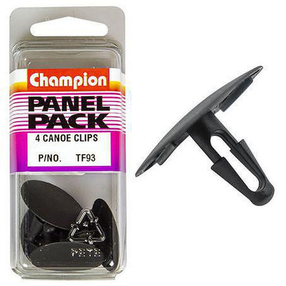 Champion Canoe Clip Black Len: 17mm Hole: 7mm Head: 30mm TF93