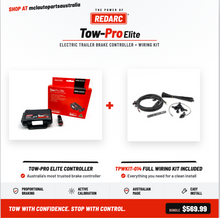 Redarc Tow-Pro Elite V3 Electric Trailer Brake Controller with Extended Wiring Kit — Complete Bundle EBRH-ACCV3-TPWKIT014
