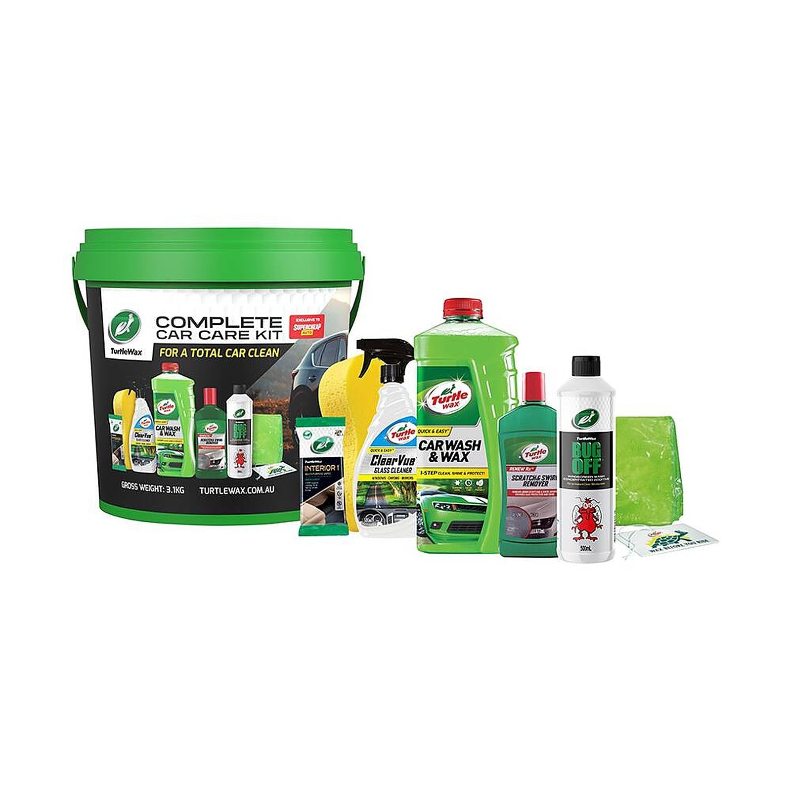 Turtle Wax 9 Piece Complete Car Care Kit TURTLEWAX9PC