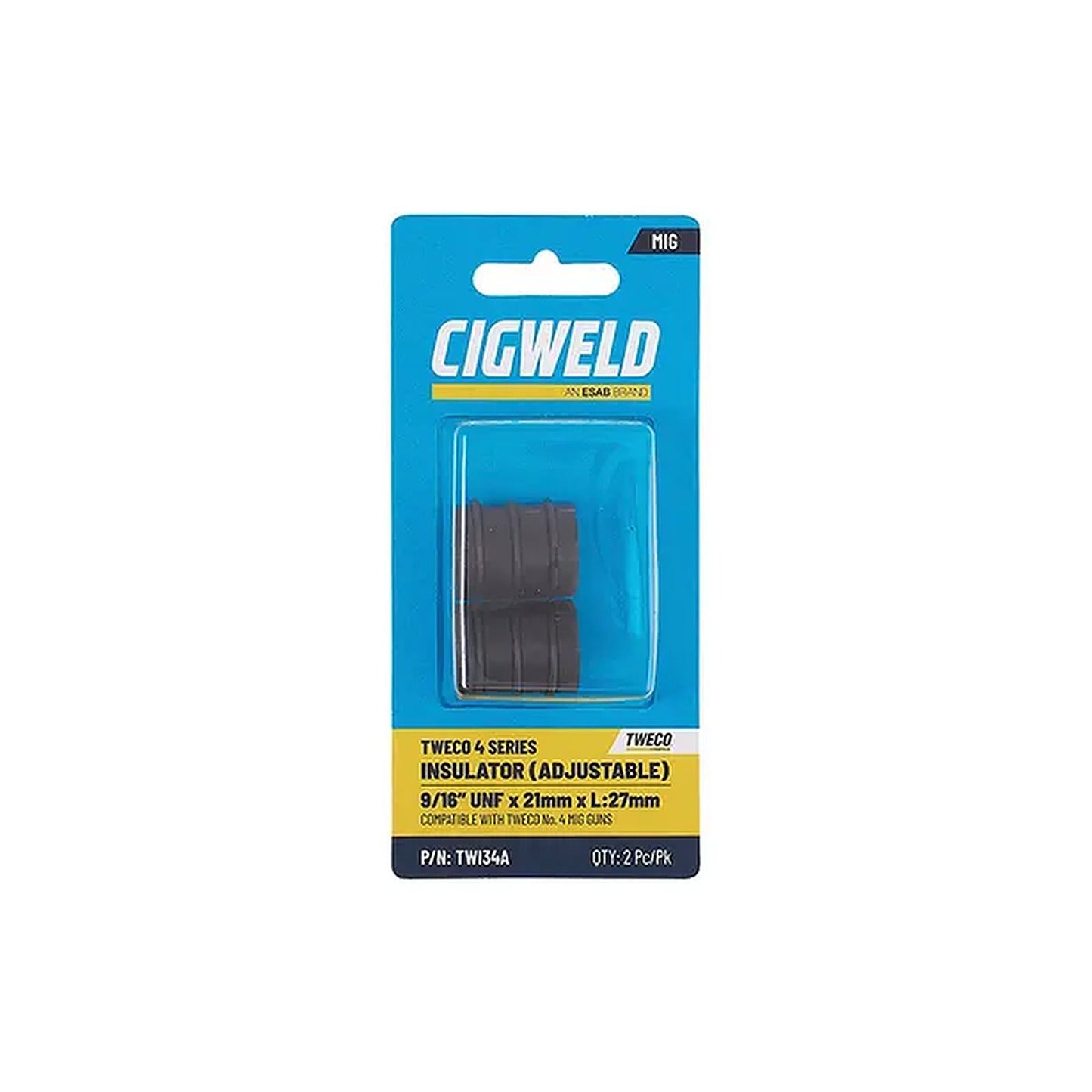 Cigweld Tweco 4 Adjustable Insulator — 2 Pack TWI34A