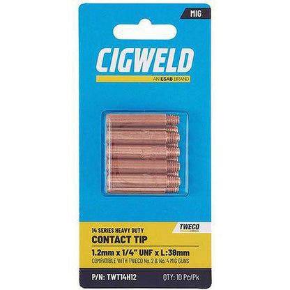 Cigweld MIG TWE 2/4 Contact Tip 1.2mm HD TWT14H12