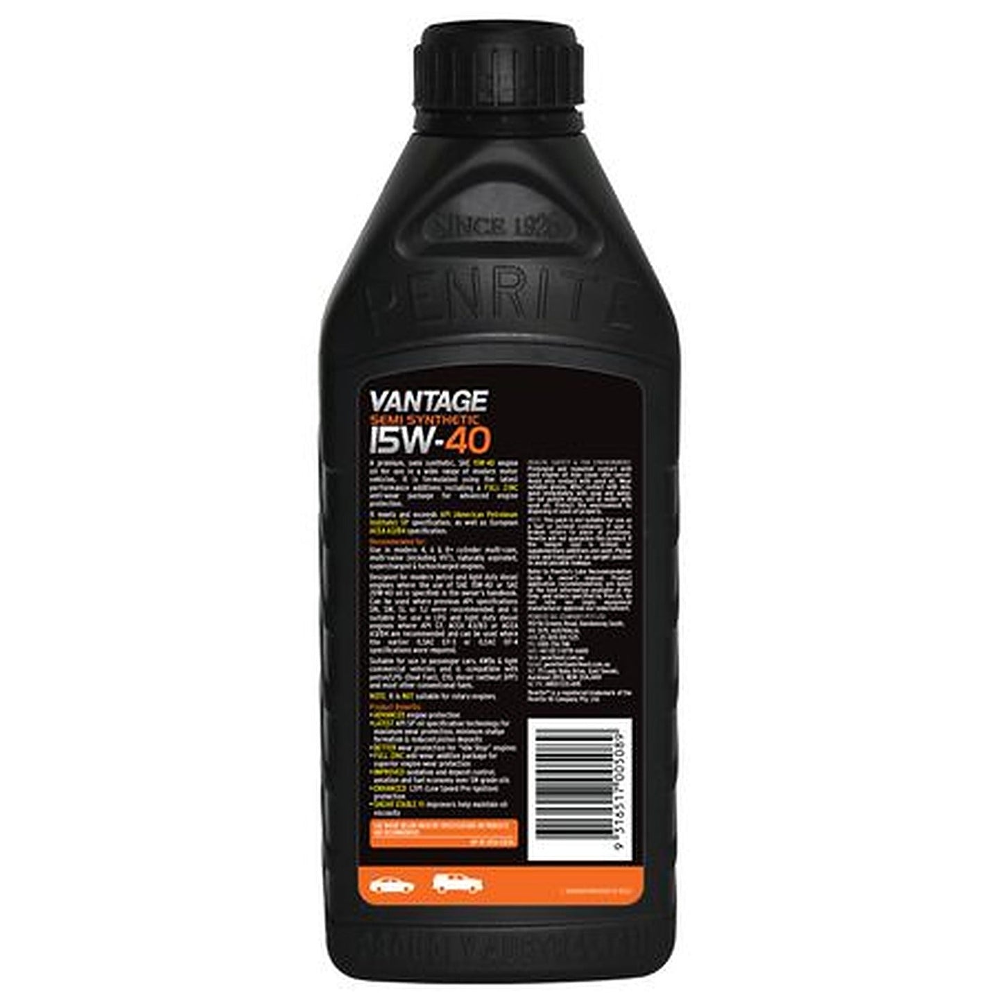 Penrite Vantage Semi Synthetic 15W-40 Engine Oil — 1L VANSEMI15W40001