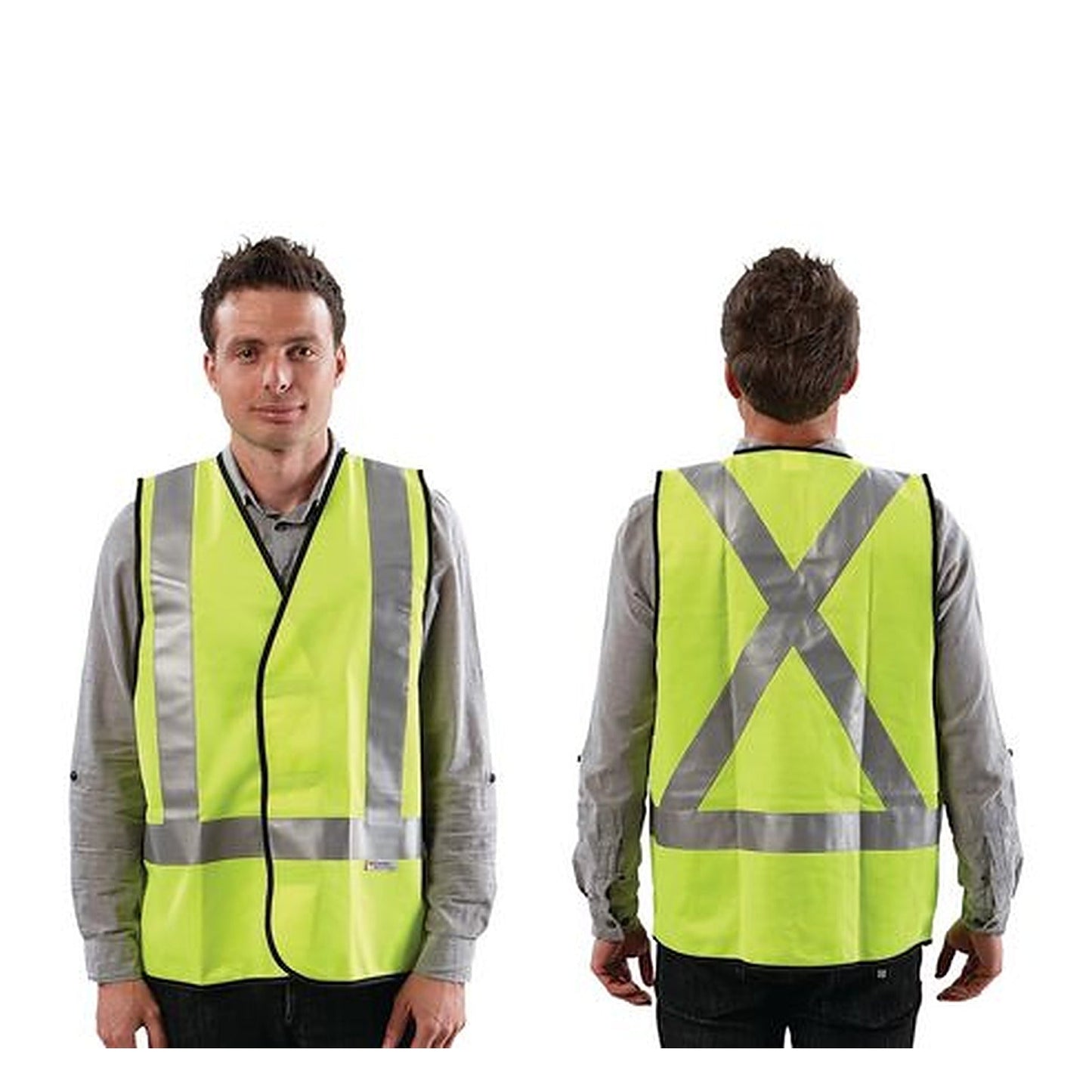 ProChoice Day/Night Safety Vest Yellow H-Back 2XL VDNY2XL
