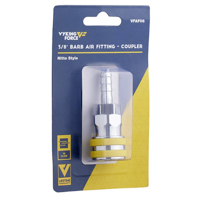 Vyking Force Air Fitting Coupler 3/8in Male Barb VFAF06