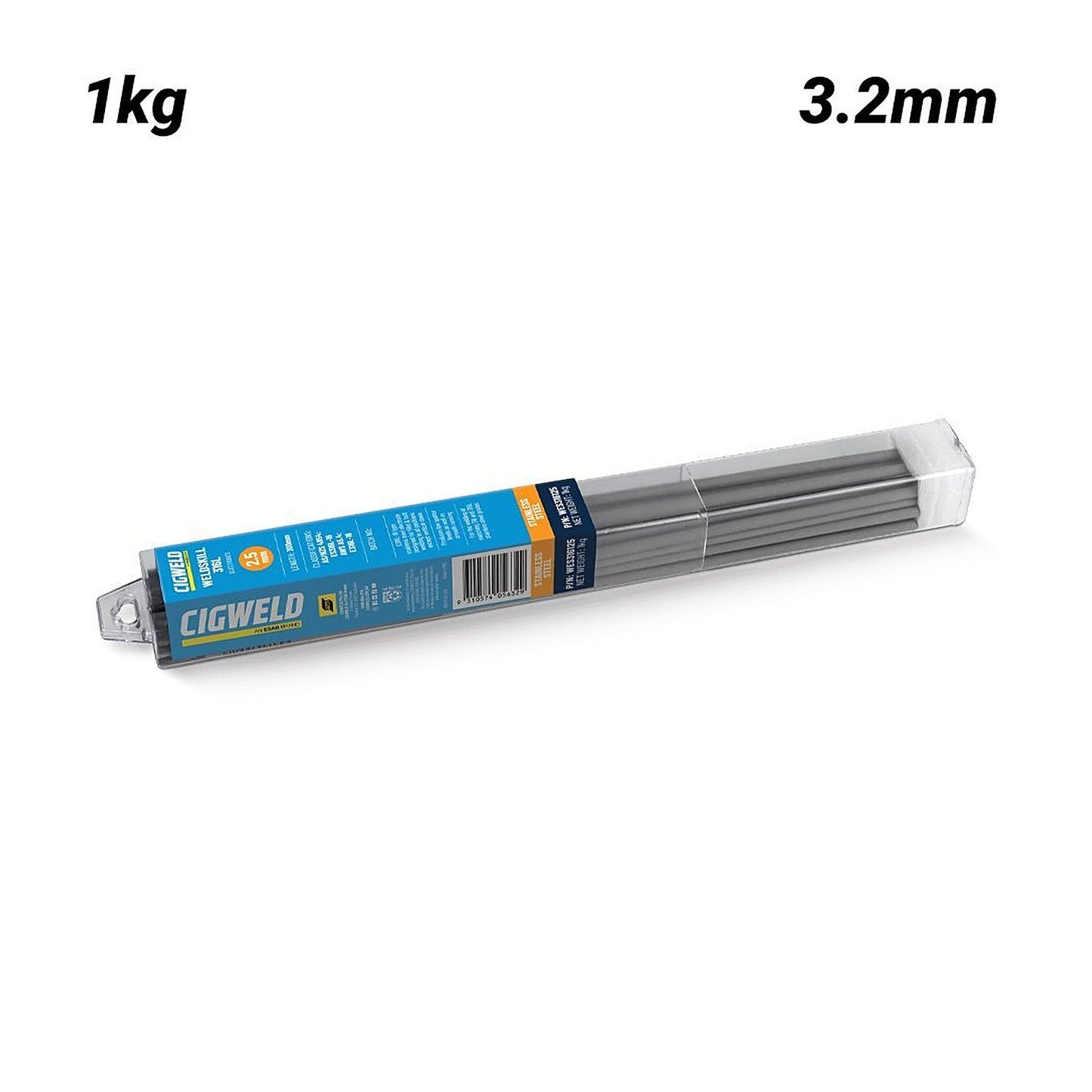Cigweld Weldskill 316L Stainless Steel Welding Electrodes 3.2mm 1.0kg WES316132