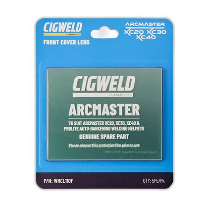 Cigweld Front Cover Lens 5 Pack WHCL110F