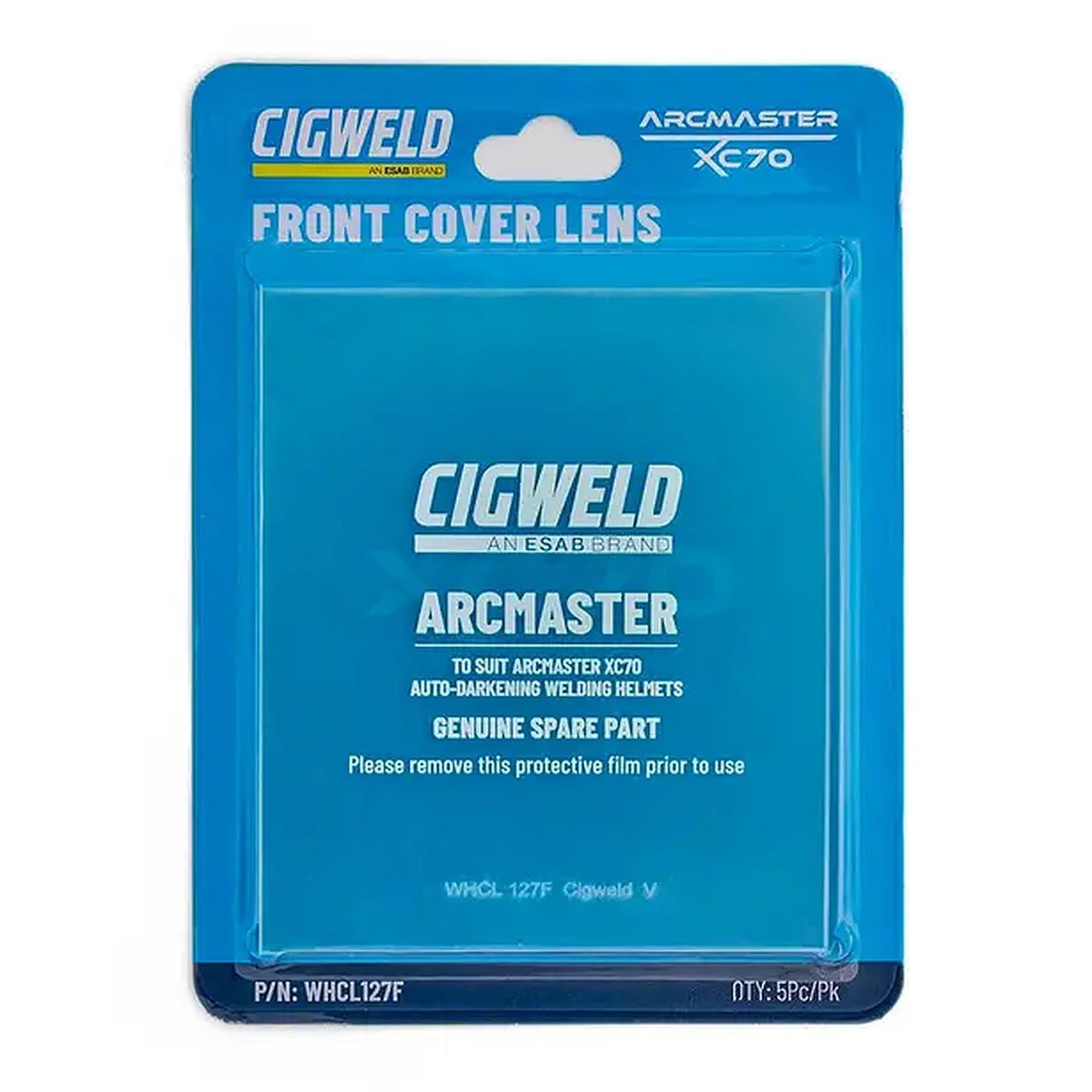 Cigweld Arcmaster XC70 Front Welding Lens Cover — 5 Pack WHCL127F