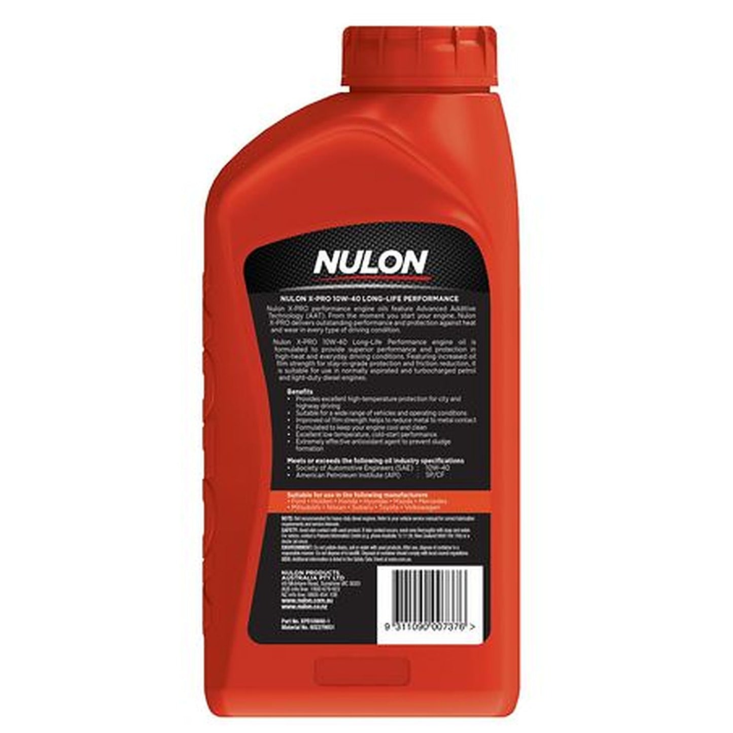 Nulon X-PRO Long Life 10W-40 Engine Oil — 1L XPR10W40-1