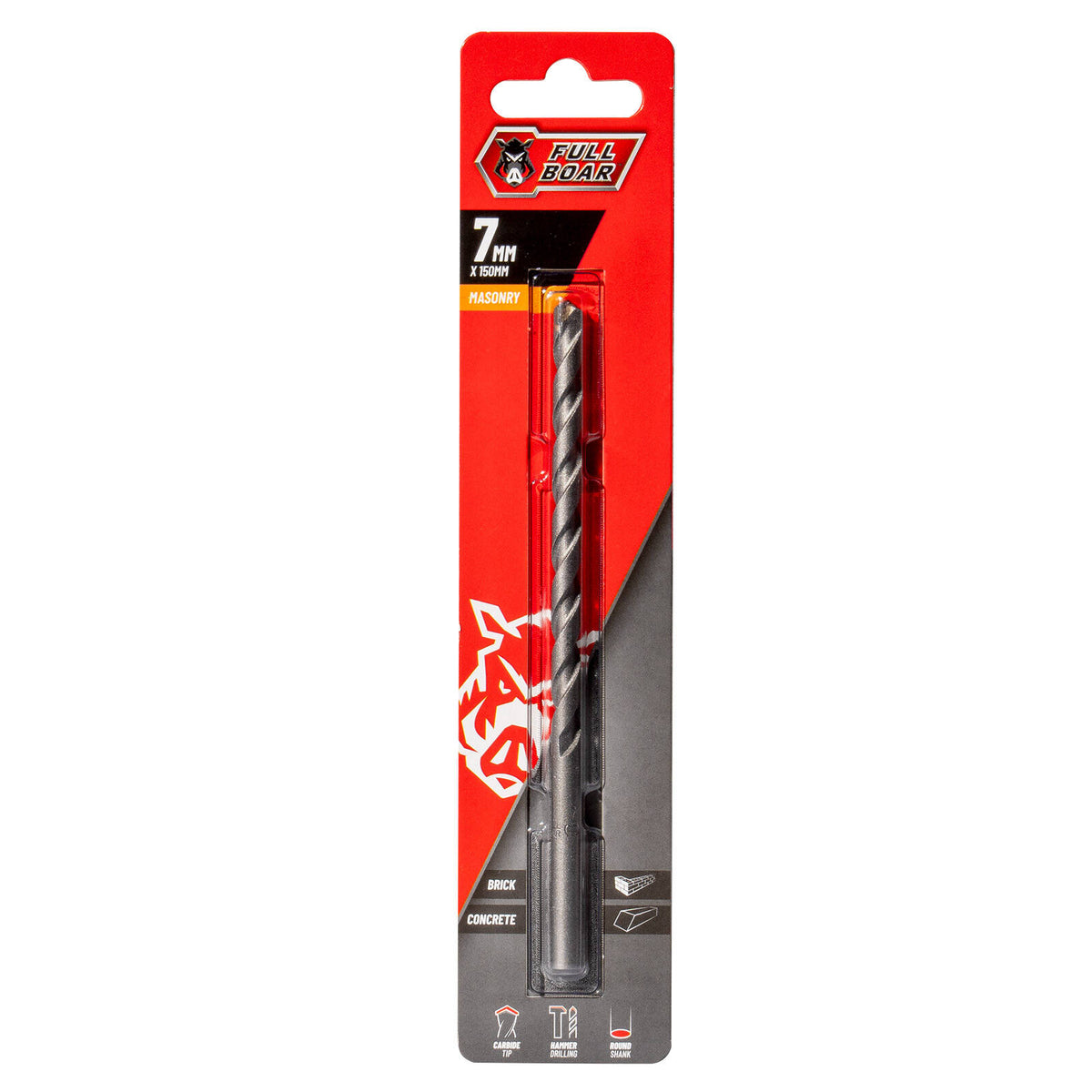 Full Boar 7mm TCT Masonry Drill Bit