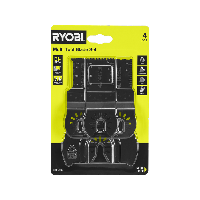 Ryobi 4 Piece Multi Tool Blade Set