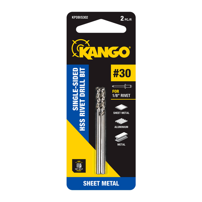 Kango No.30 HSS Single-Sided Panel Drill Bit - 2 Pack
