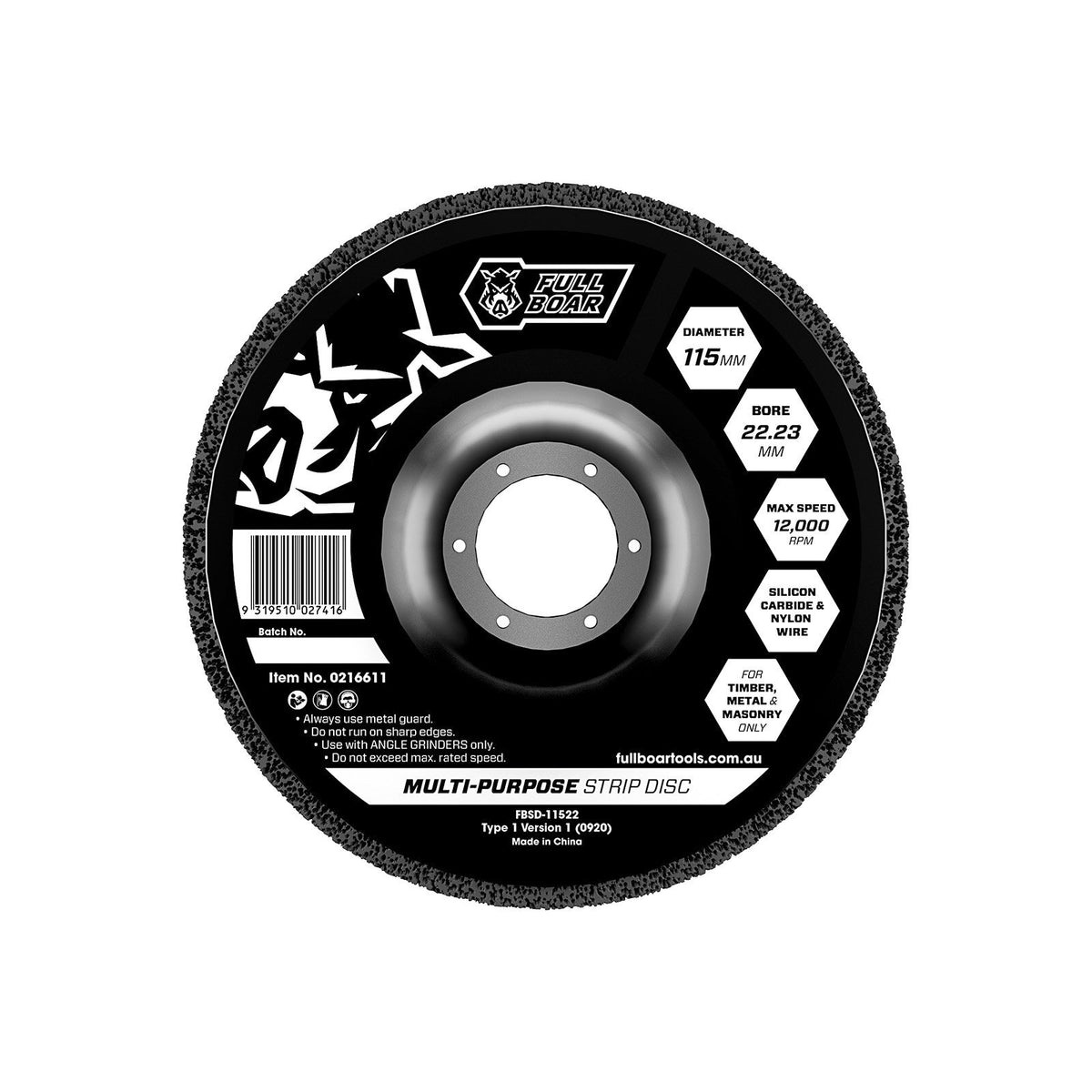 Full Boar 115mm Multi Purpose Strip Disc
