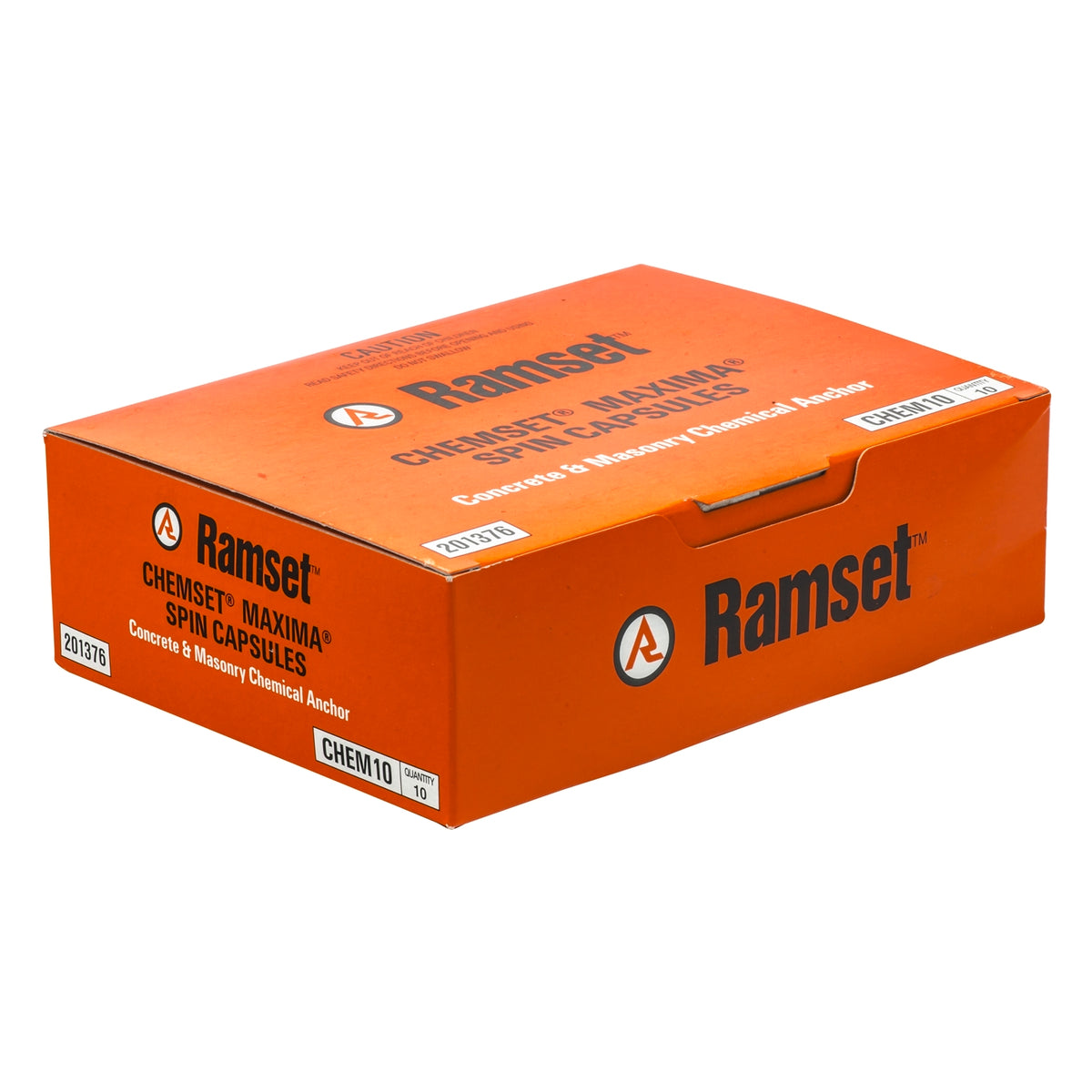 Ramset M10 Maxima Masonry Chemical Acrylate Epoxy Capsule - 10 Pack