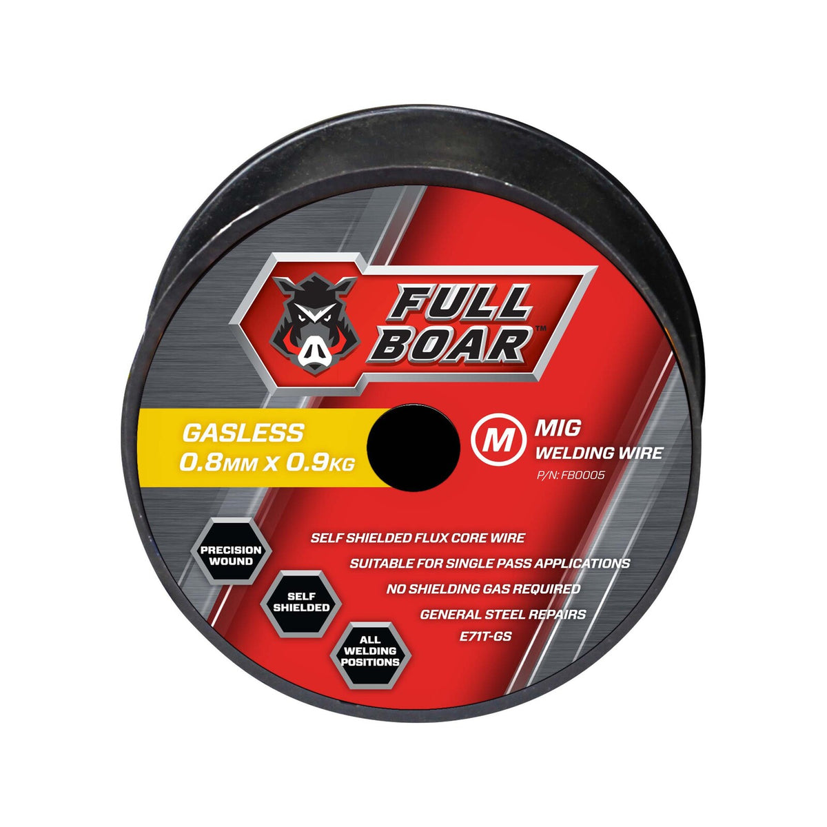 Full Boar 0.8mm x 0.9kg Gasless MIG Wire