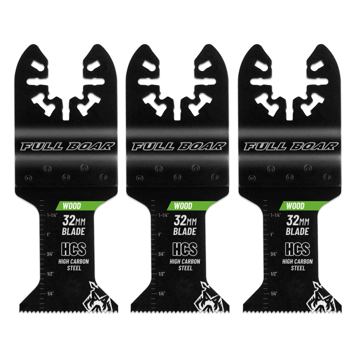 Full Boar 32mm Wood Flush Cut Multi-Tool Blade - 3 Pack