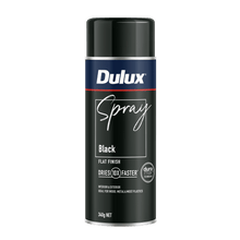Dulux 340g Black Flat Finish Spray Paint
