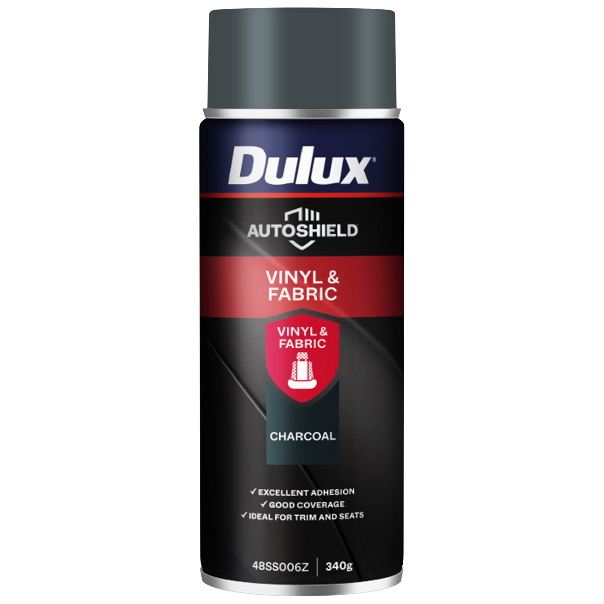 Spray Paint Dulux Autoshield 340G Charcoal Vinyl And Fabric - Charcoal
