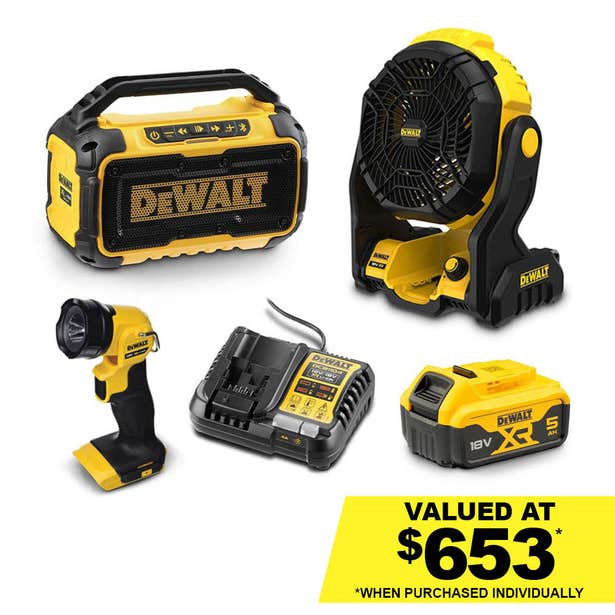 DEWALT 18V XR Brushless 3 Piece 1 x 5.0Ah Combo Kit DCZ3131P1-XE