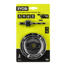 Ryobi 3 Piece Downlight Carbon Holesaw Set