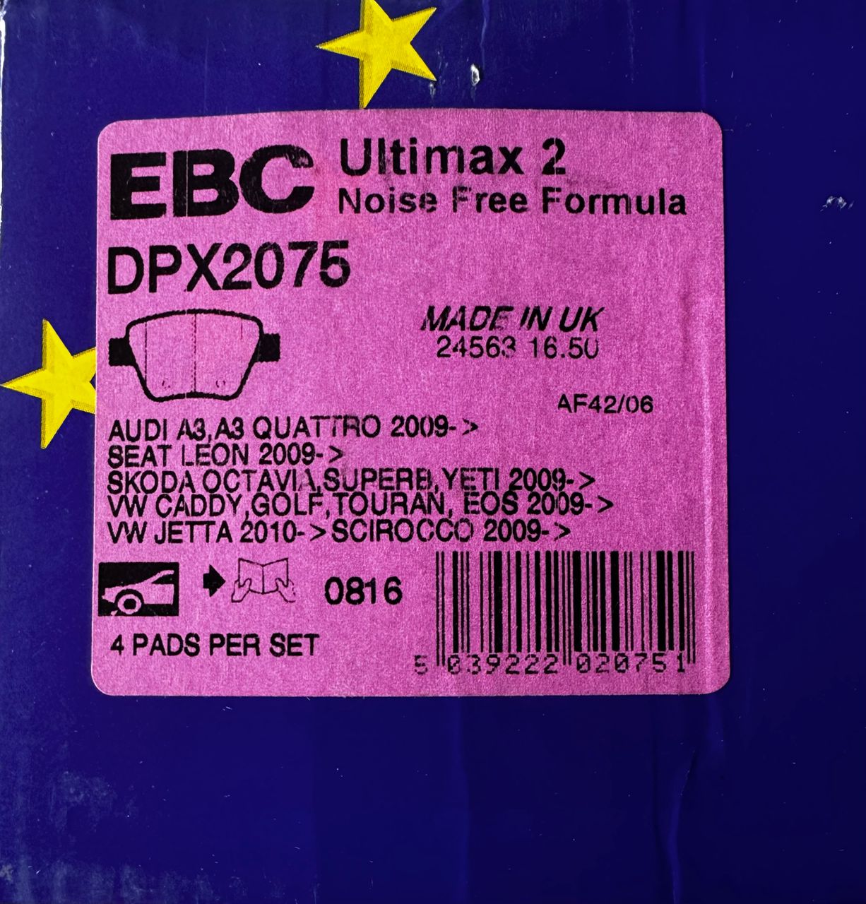 EBC Ultimax Heavy Duty Brake Pad Set DPX2075