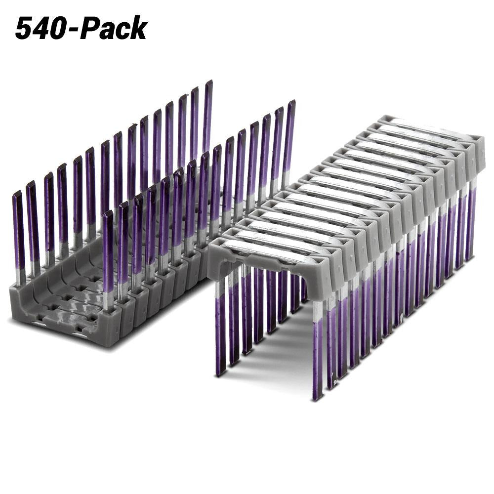 DeWalt DRS18100-XJ 540-Pack 25mm Insulated Crown Cable Staples to suit DCN701 Electricians Staplers